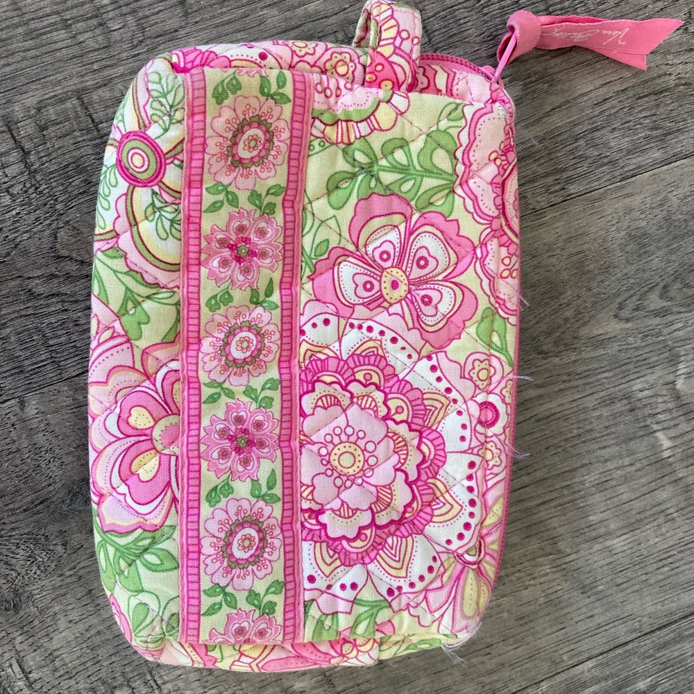 Vera Bradley plastic lined cosmetic bag